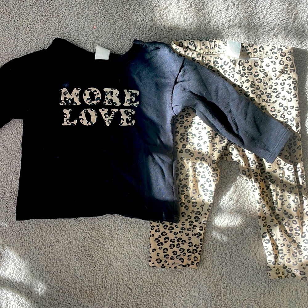 H&M baby girl outfit 6-9 months